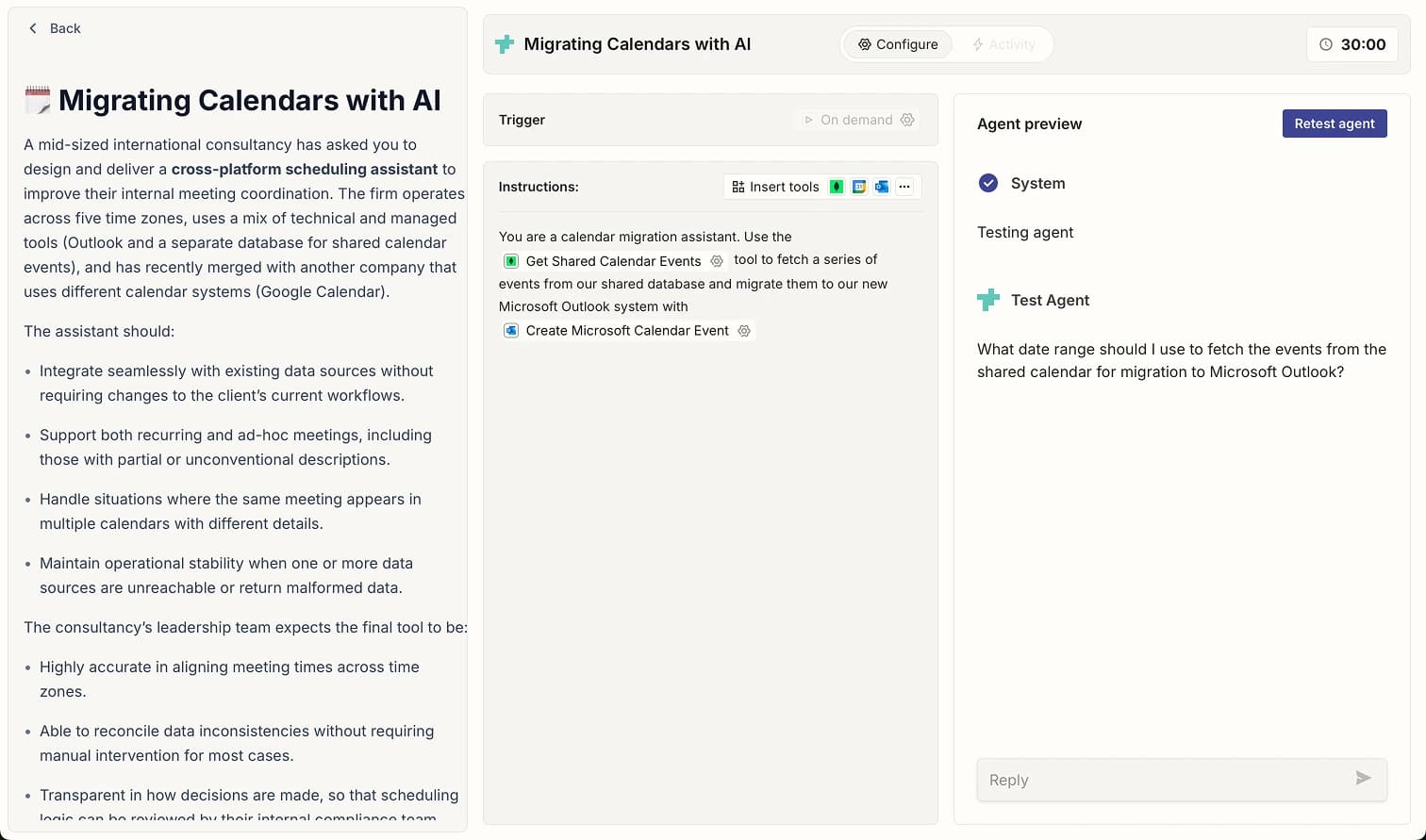 Brief sidebar showing additional assessment options